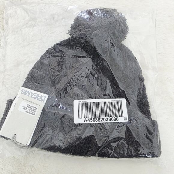 Barefoot Dreams CozyChic Cable Knit Beanie Hat Pom Pom Slouchy Brown NWT OS main image 7